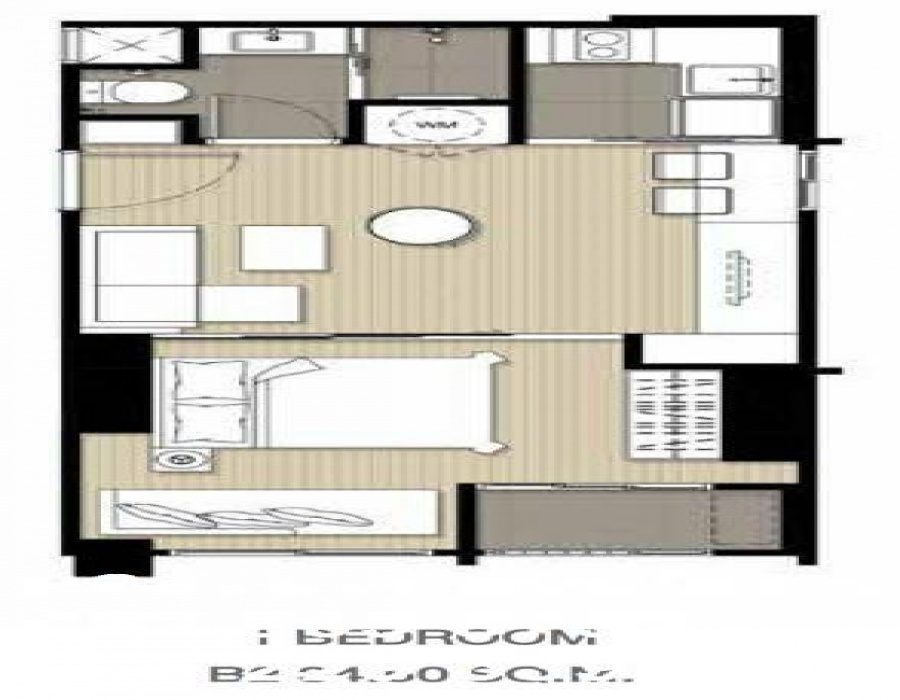 1 Bedroom Bedrooms, ,1 BathroomBathrooms,1 ห้องนอน,เช่า,1085