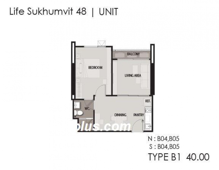 1 Bedroom Bedrooms, ,1 BathroomBathrooms,1 ห้องนอน,ขาย,2225