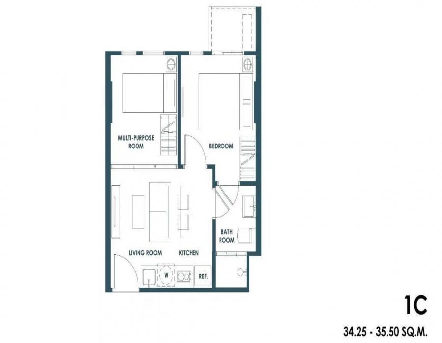 1 Bedroom Bedrooms, ,1 BathroomBathrooms,1 ห้องนอน,ขาย,4706